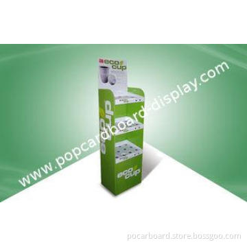 Varnishing or Calendaring Three Shelf Cardboard Pop Display